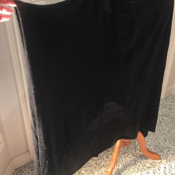 DKNY Asymmetric Dress, long, sleeveless, Small BLK - Picture 2 of 7